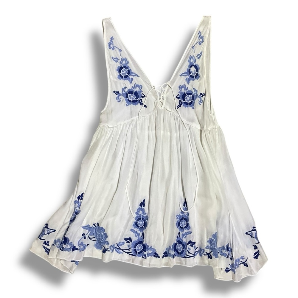 π Free People Intimately Embroidered Boho Tunicβ Dress| M - Picture 2 of 9